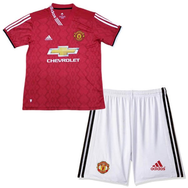 Trikot Manchester United Heim Kinder 2019-20 Rote Weiß